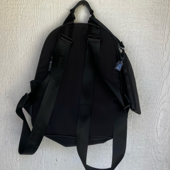 Steve Madden Black and White Star Backpack - Picture 2 of 3